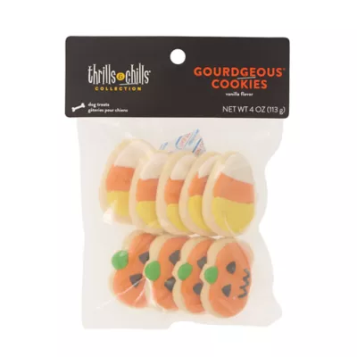 Thrills & Chills Gourdgeous Cookies Dog Treats - Vanilla Flavor, 4 oz - Image 2