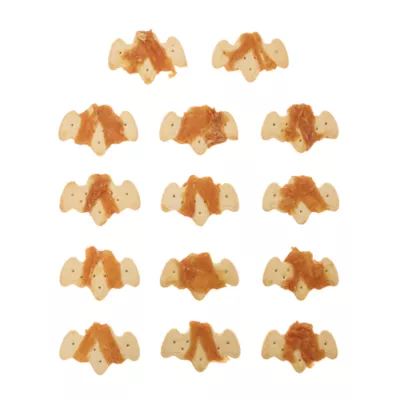 Thrills & Chills Boo-tiful Chicken-Wrapped Biscuits, Dog Treats - Peanut Butter Flavor 6 oz - Image 1