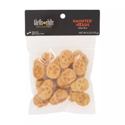 Thrills & Chills Haunted Heads Biscuit Dog Treats - Chicken Flavor 6 oz - Image 2
