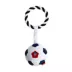 US Soccer Ball Plush With Rope Dog Toys image thumbnail 1