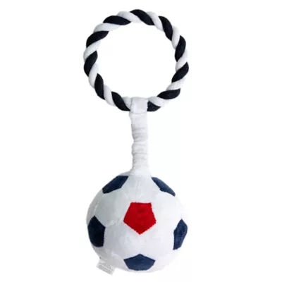 US Soccer Ball Plush With Rope Dog Toys - Image 2