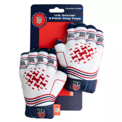 US Soccer Gloves Plush Dog Toys - Image 3