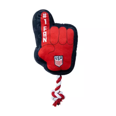 US Soccer Finger Plush Dog Toys - Image 1
