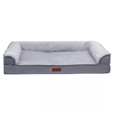 FurHaven Cooling Gel-Top Dreamer Plush Sofa Dog Bed - Image 4