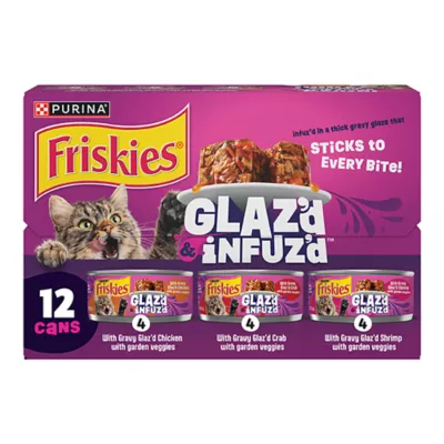 Friskies® Glaz'd & Infuz'd™ Adult Wet Cat Food - Variety Pack, In Gravy, 66 Oz - Image 1