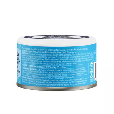 Pure Cravings Mercury Tested Kitten Wet Cat Food - Grain Free, Bits in Gravy, 2.47 Oz - Image 2