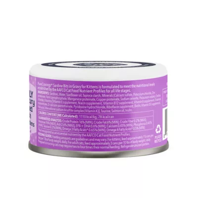 Pure Cravings Mercury Tested Kitten Wet Cat Food - Grain Free, Bits in Gravy, 2.47 Oz - Image 2