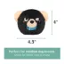 HugSmart® Squeaky Spiky Ball Plush Black Bear Canada Dog Toy image thumbnail 2