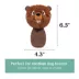 HugSmart® Squeaky Spiky Ball Plush Beaver Canada Dog Toy image thumbnail 2