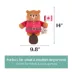 HugSmart® Mountie Beaver Squeaky Rope Plush Canada Dog Toy image thumbnail 2
