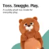 HugSmart® Beaver Squeaky Plush Canada Dog Toy image thumbnail 3