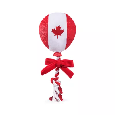 HugSmart Canada Day Canada Flag Balloon Dog Toy - Image 1