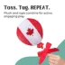 HugSmart® Canada Flag Balloon Rope Plush Dog Toy image thumbnail 3