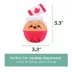 HugSmart® Squeaky Spiky Ball Plush Cupcake Canada Dog Toy image thumbnail 2