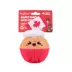 HugSmart® Squeaky Spiky Ball Plush Cupcake Canada Dog Toy image thumbnail 4