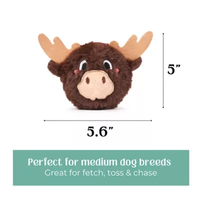 HugSmart Canada Day Moose Ball Dog Toy - Image 2