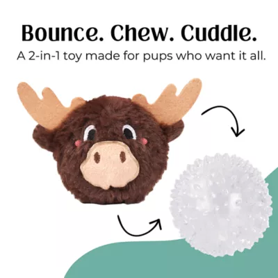 HugSmart Canada Day Moose Ball Dog Toy - Image 3