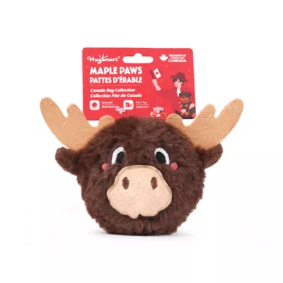 HugSmart Canada Day Moose Ball Dog Toy - Image 4