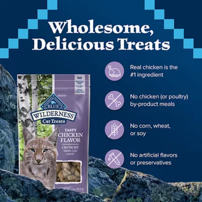 Blue Buffalo Wilderness™ Adult Crunchy Cat Treats - Chicken - Image 7