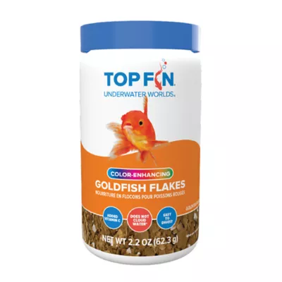 Top Fin® Color Enhancing Goldfish Flakes Fish Food - Goldfish Food, Freshwater Fish Food - 1-7.06 oz - Image 1