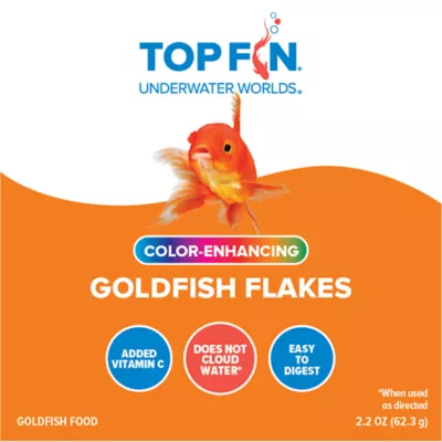Top Fin® Color Enhancing Goldfish Flakes Fish Food - Goldfish Food, Freshwater Fish Food - 1-7.06 oz - Image 2