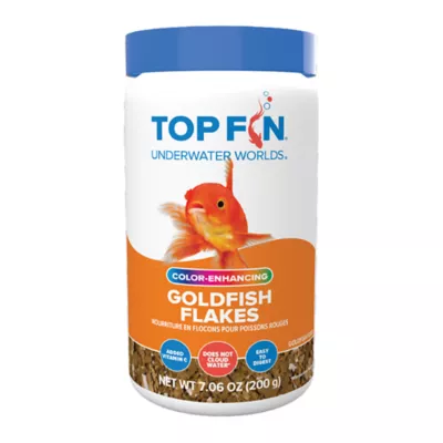 Top Fin® Color Enhancing Goldfish Flakes Fish Food - Goldfish Food, Freshwater Fish Food - 1-7.06 oz - Image 1