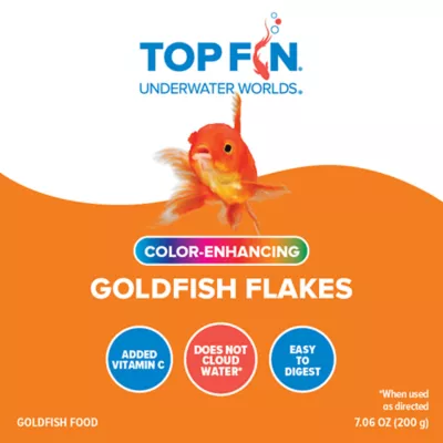 Top Fin® Color Enhancing Goldfish Flakes Fish Food - Goldfish Food, Freshwater Fish Food - 1-7.06 oz - Image 2