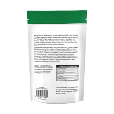 Top Fin® Pleco Thins Fish Food with Spirulina - Bottom Feeder Fish Food - 1.5-3 oz - Image 6