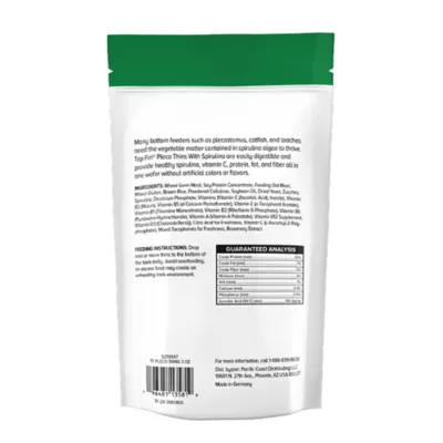 Top Fin® Pleco Thins Fish Food with Spirulina - Bottom Feeder Fish Food - 1.5-3 oz - Image 6