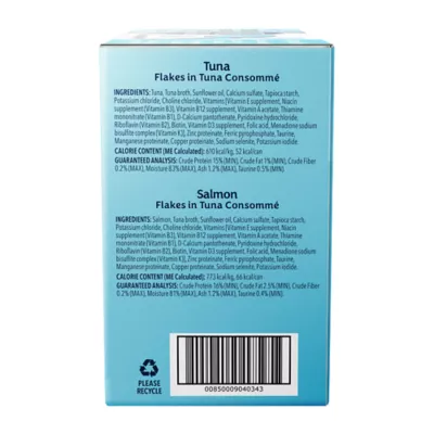 Pure Cravings Mercury Tested Adult Cat Food - Grain Free, Flakes in Consomme, Variety Pack, 12 Ct - Image 3