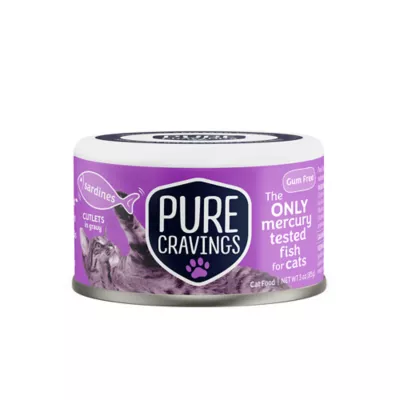 Pure Cravings Mercury Tested Adult Wet Cat Food - Grain Free, Cutlets in Gravy, 3 Oz - Image 1