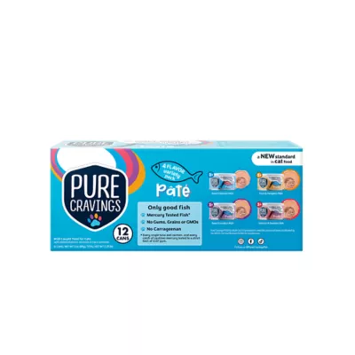 Pure Cravings Mercury Tested Adult Wet Cat Food - Grain Free, Pate, 12 Ct, Variety Pack, 36 Oz - Image 2