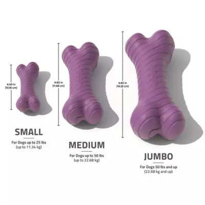 Playology® Bacon Scented Dual Layer Bone Dog Toy, Small - Image 5