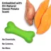 Playology Sweet Potato Scented Dual Layer Bone Dog Toy, Small image thumbnail 4