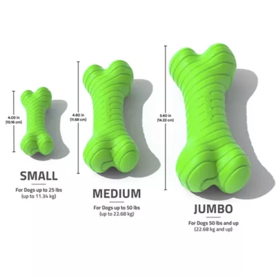 Playology Sweet Potato Scented Dual Layer Bone Dog Toy, Small - Image 5
