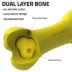 Playology® Chicken Scented Dual Layer Bone Dog Toy, Small image thumbnail 2