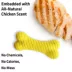 Playology® Chicken Scented Dual Layer Bone Dog Toy, Small image thumbnail 4