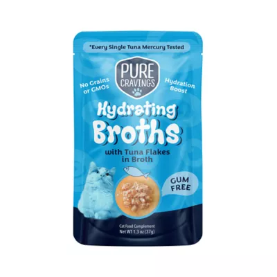 Pure Cravings Mercury Tested Hydrating Broths Cat Food Topper - Grain Free, 1.3 Oz - Image 1