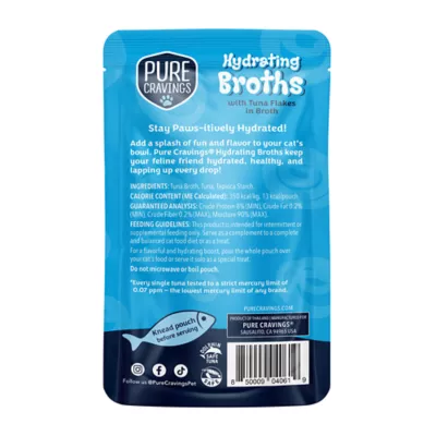 Pure Cravings Mercury Tested Hydrating Broths Cat Food Topper - Grain Free, 1.3 Oz - Image 2