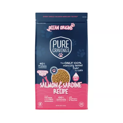 Pure Cravings Mercury Tested All Life Stages Cat Dry Food - Grain Free, Salmon & Sardine - Image 1