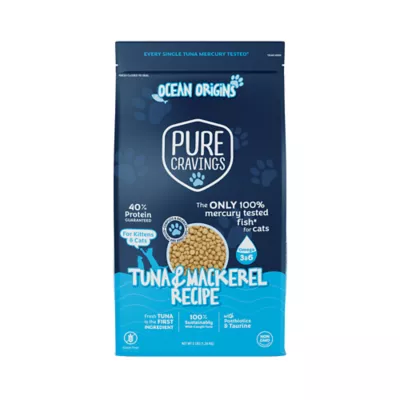 Pure Cravings Mercury Tested All Life Stages Cat Dry Food - Grain Free, Tuna & Mackerel - Image 1