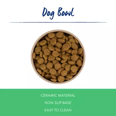 Top Paw® Tan Woof Ceramic Dog Bowl 12oz, 27oz, 64oz - Image 2