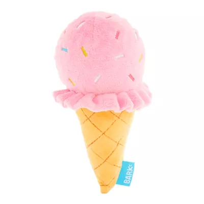 BARK Ice Cream Cone Plush Dog Toy - Image 1