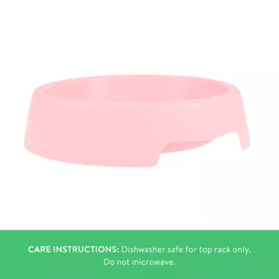 Top Paw® Basic Plastic Dog Bowl 27oz , Pink/Green/Blue - Image 3