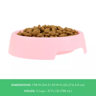 Top Paw® Basic Plastic Dog Bowl 27oz , Pink/Green/Blue - Image 4