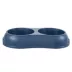 Top Paw® Plastic Double Diner Dog Bowl, 12OZ & 27OZ, Blue/Pink/Green image thumbnail 1