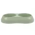 Top Paw® Plastic Double Diner Dog Bowl, 12OZ & 27OZ, Blue/Pink/Green image thumbnail 1