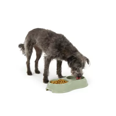 Top Paw® Plastic Double Diner Dog Bowl, 12OZ & 27OZ, Blue/Pink/Green - Image 6