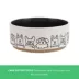 Top Paw® Black & White Ceramic Dog Bowl 64 FL OZ image thumbnail 3