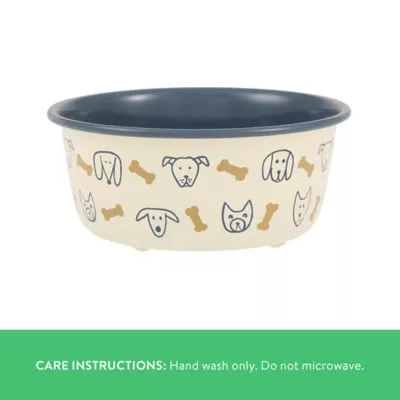 Top Paw® Dog & Bone Novelty Stainless Steel Dog Bowl 12oz, 27oz - Image 3